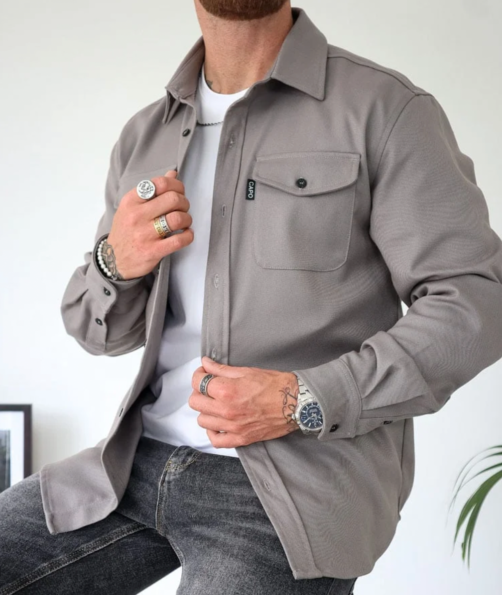 Jeff – Longsleeve Shirt with Pockets for men