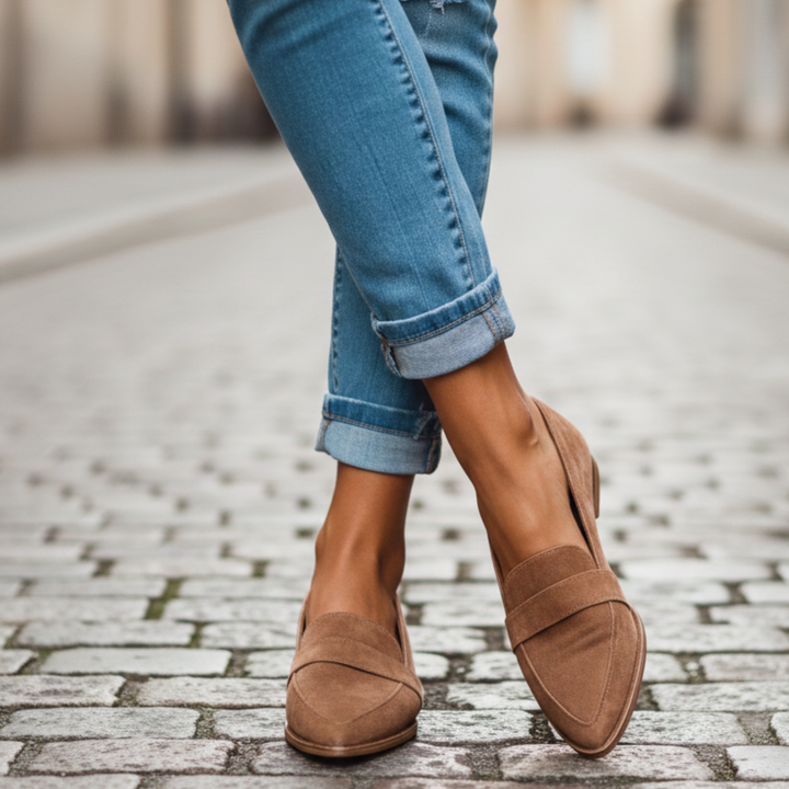 Women's Pointed-Toe Loafers – Classic Flat Moccasins