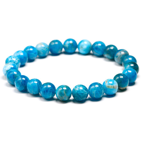Ocean Crystal | Natural Ocean Blue Apatite Stone Bracelet