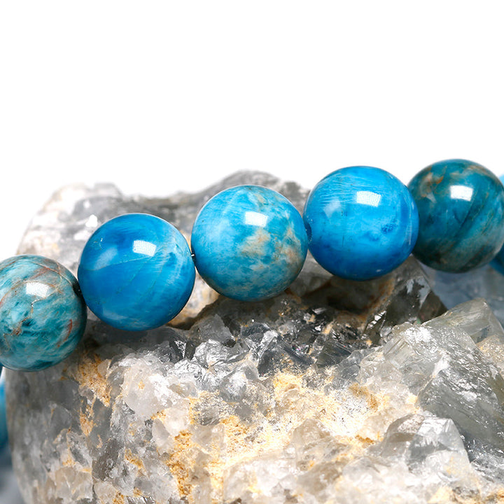 Ocean Crystal | Natural Ocean Blue Apatite Stone Bracelet
