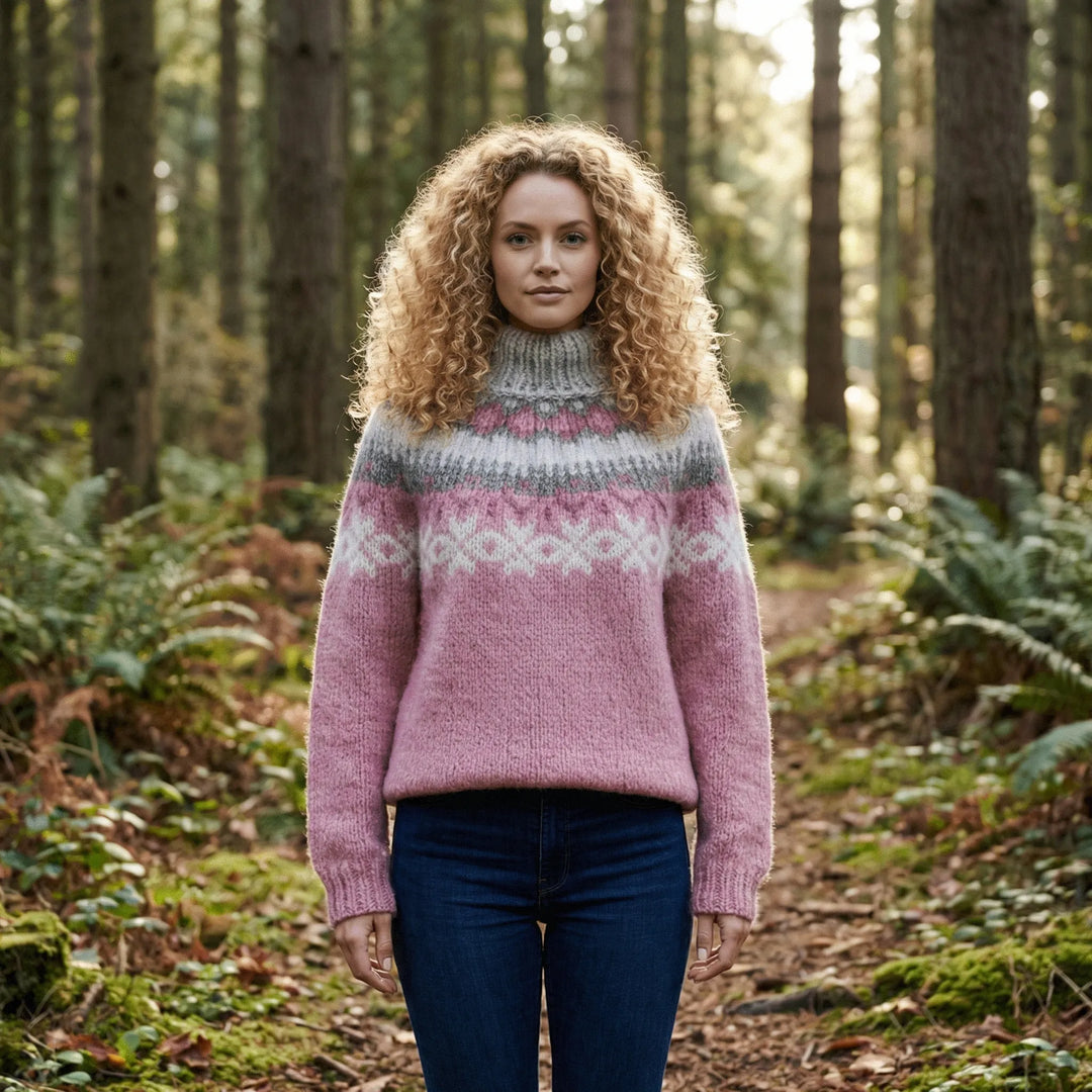 Nordic-Inspired Winter Knit Sweater - Paula