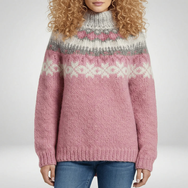 Nordic-Inspired Winter Knit Sweater - Paula