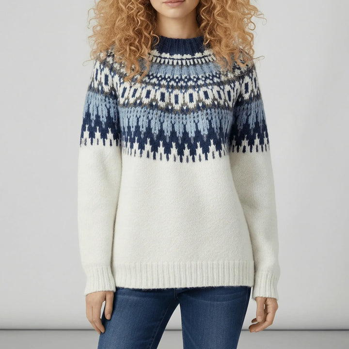Nordic-Inspired Winter Knit Sweater - Paula