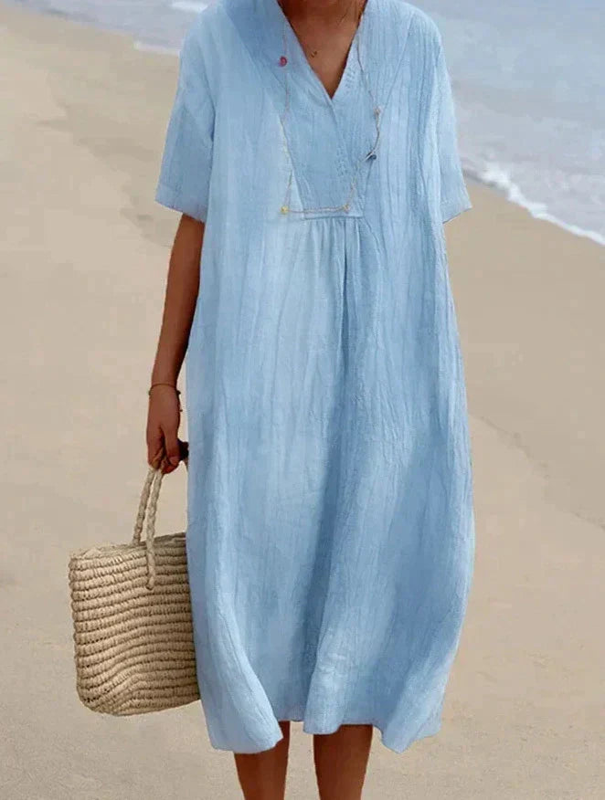 Cotton-Linen Summer Dress - Aria