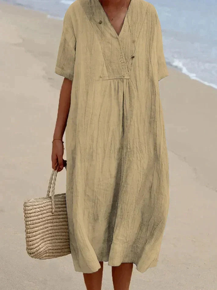 Cotton-Linen Summer Dress - Aria