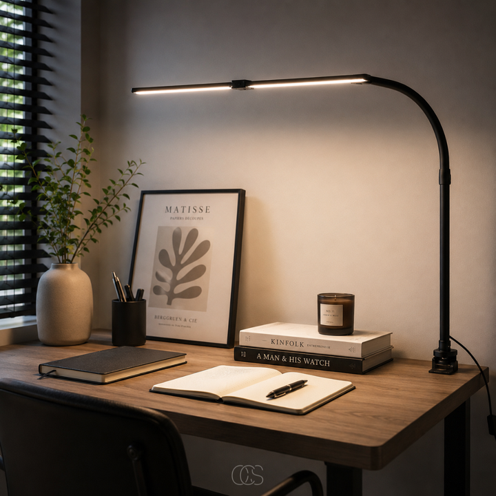 Dimmable Desk Lamp - 3 Light Colors & Adjustable Design