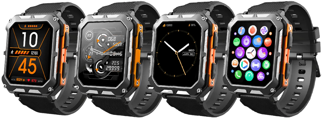 Rugged Smartwatch with Heart Rate Monitor & Step Counter - EnduranceX