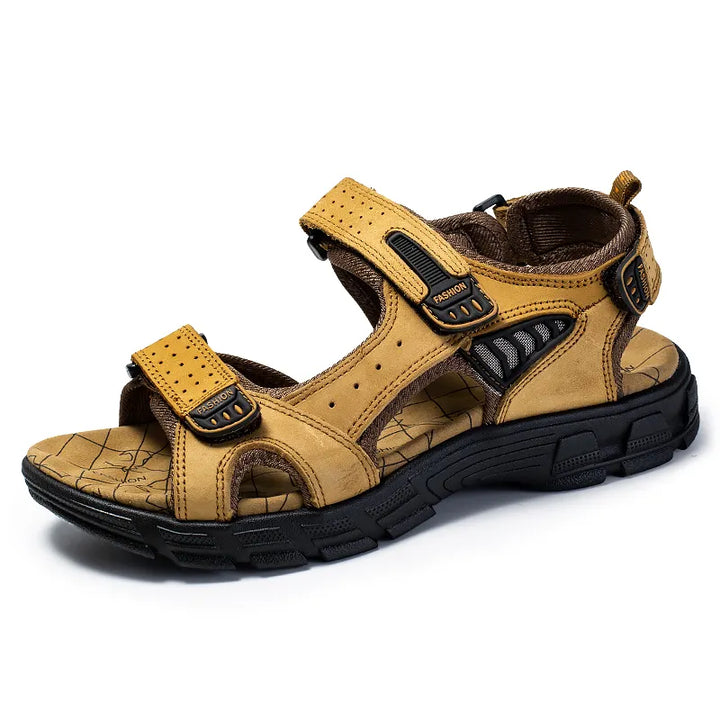 Open-Toe Sandal with Hook-and-Loop Straps - Jeffrey