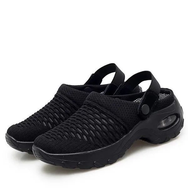 Orthopedic Mesh Clogs for Women | Air Cushion Support | Non-Slip Slip-On Shoes