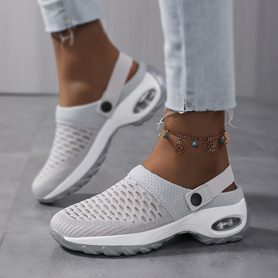 Orthopedic Mesh Clogs for Women | Air Cushion Support | Non-Slip Slip-On Shoes