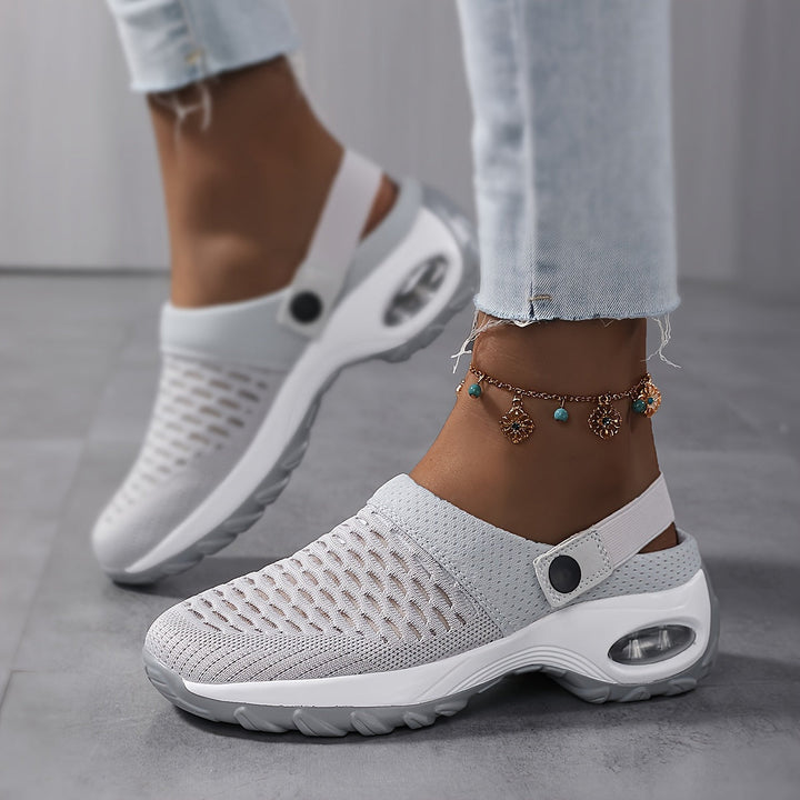 Orthopedic Mesh Clogs for Women | Air Cushion Support | Non-Slip Slip-On Shoes
