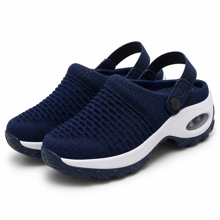 Orthopedic Mesh Clogs for Women | Air Cushion Support | Non-Slip Slip-On Shoes
