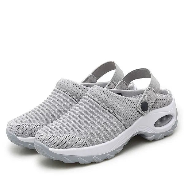 Orthopedic Mesh Clogs for Women | Air Cushion Support | Non-Slip Slip-On Shoes
