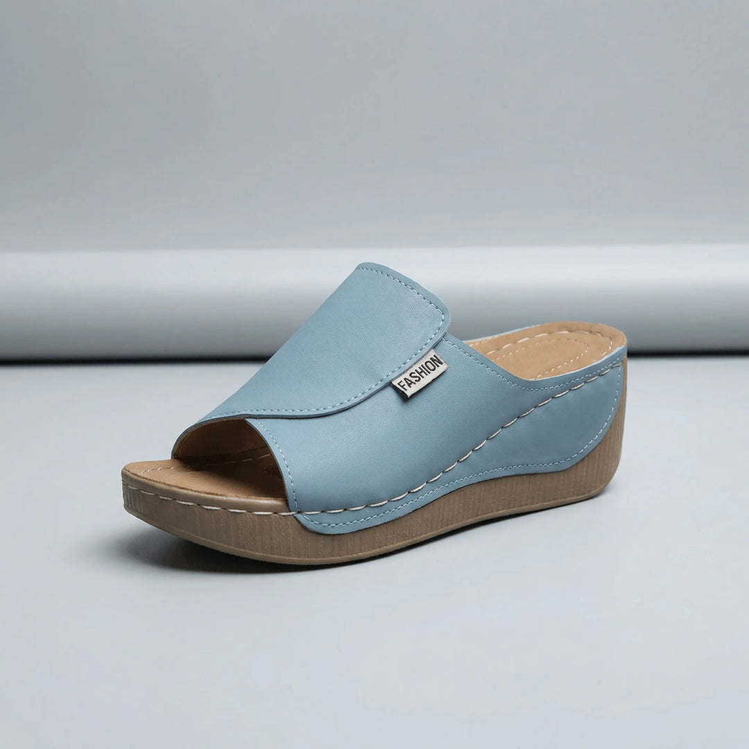 Orthopaedic Slip-On Wedge Sandal - Lindsay