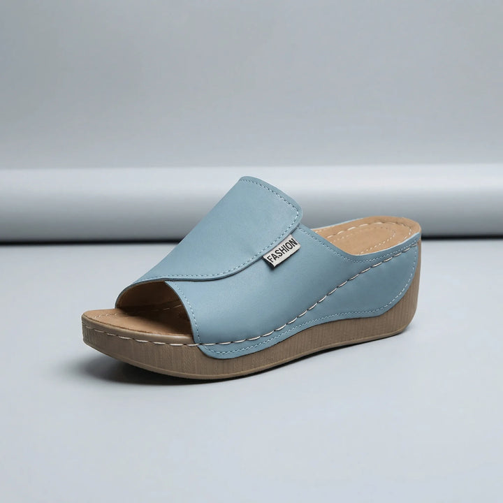 Orthopaedic Slip-On Wedge Sandal - Lindsay