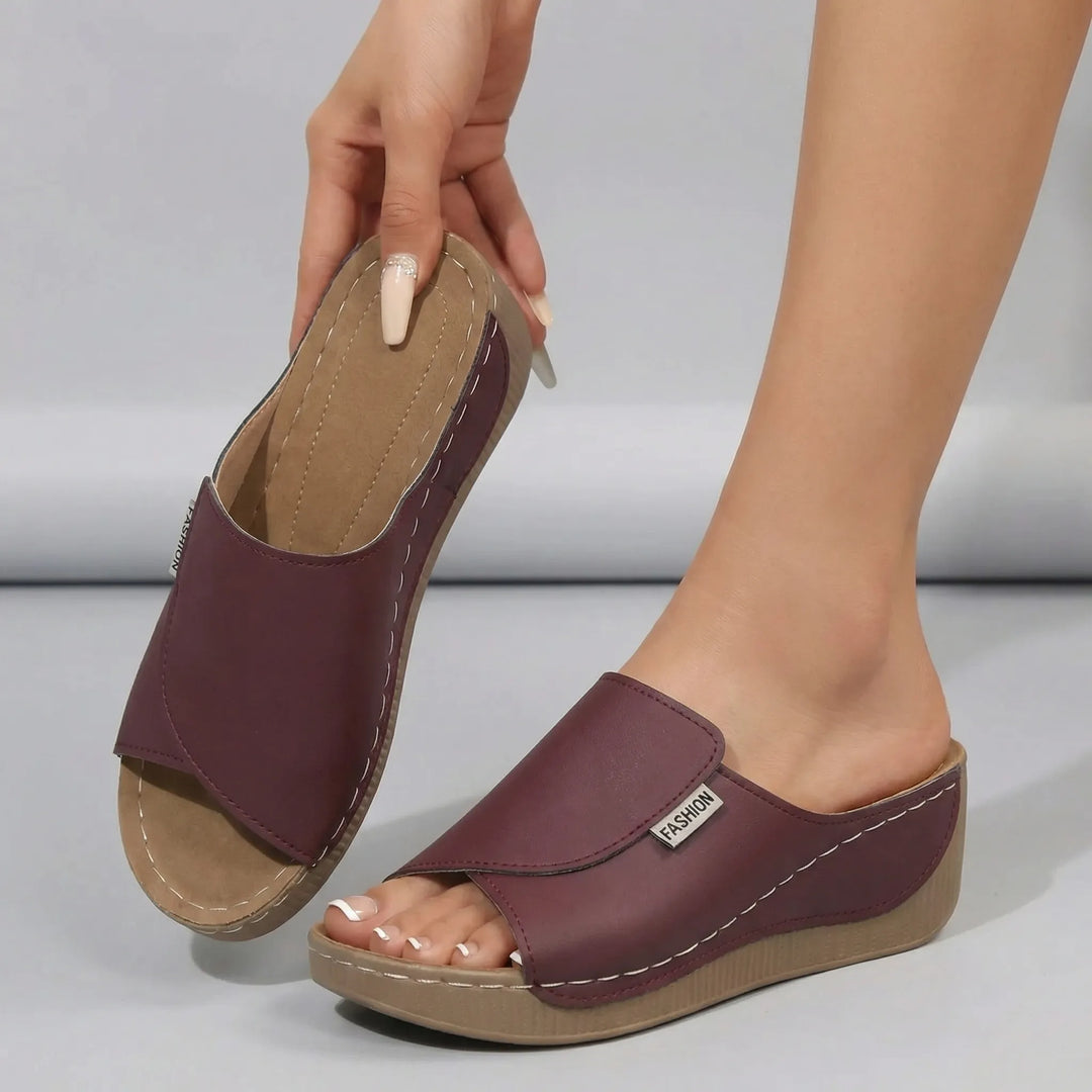 Orthopaedic Slip-On Wedge Sandal - Lindsay