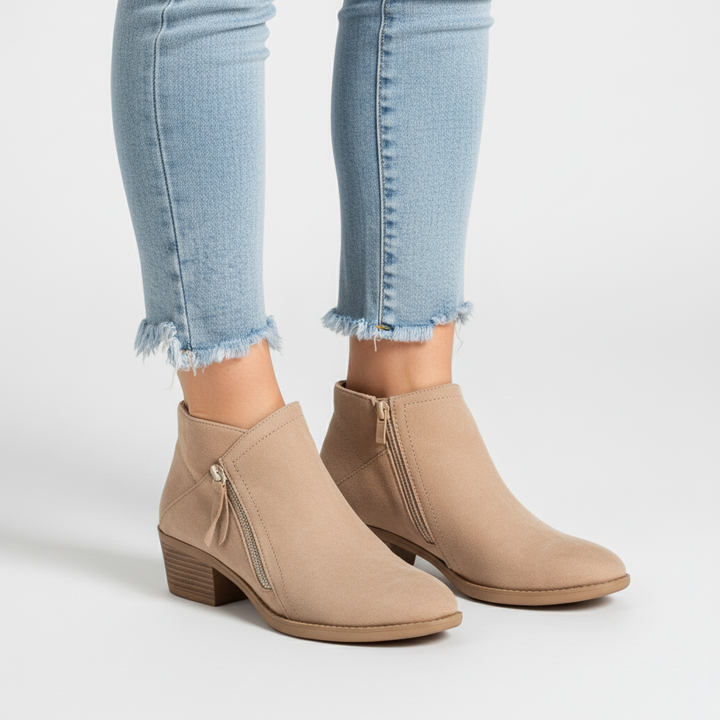 Orthopedic Leather Ankle Boots - Leah