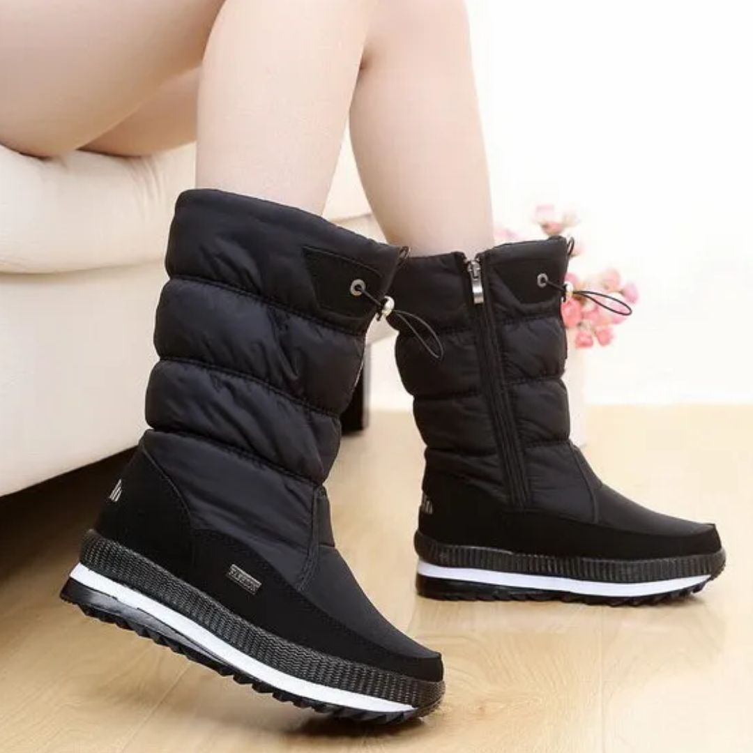 Women's Snow Boots with Arch Support, Waterproof and Non-Slip