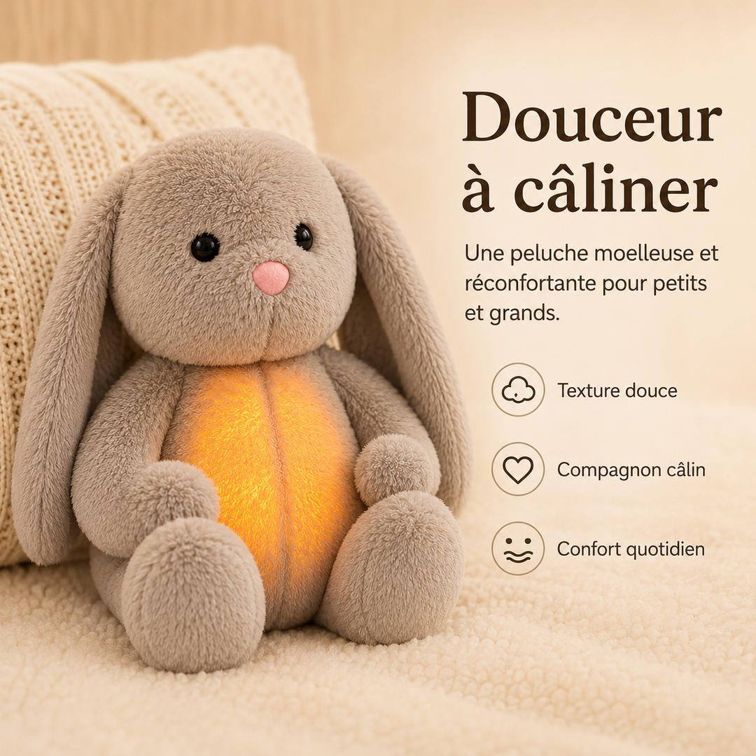 Calming Breathing Plush Toy with Night Light