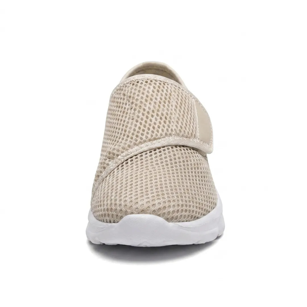 Comfortable Orthopedic Walking Shoes with Hook-and-Loop Strap for Wide or Swollen Feet