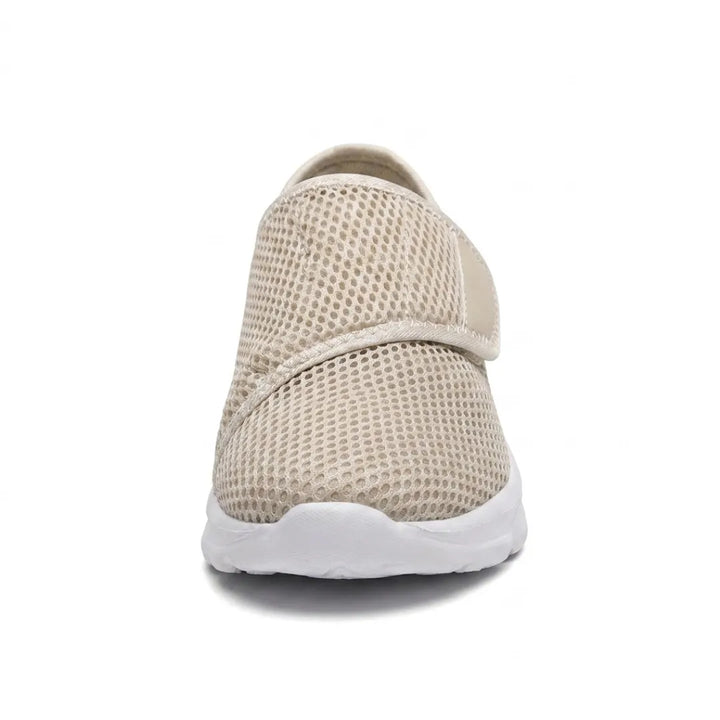 Comfortable Orthopedic Walking Shoes with Hook-and-Loop Strap for Wide or Swollen Feet