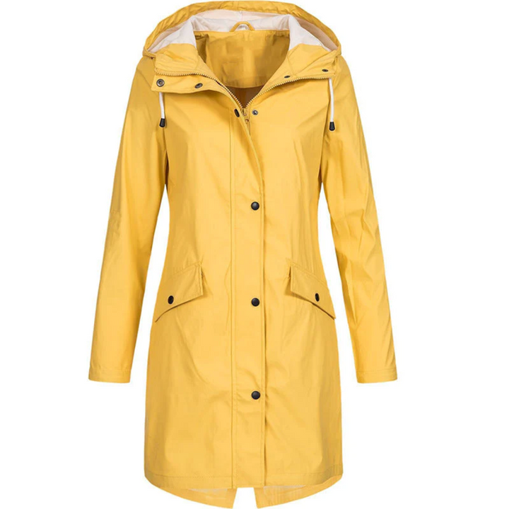 Waterproof Long Women's Raincoat - Luna