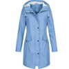 Waterproof Long Women's Raincoat - Luna