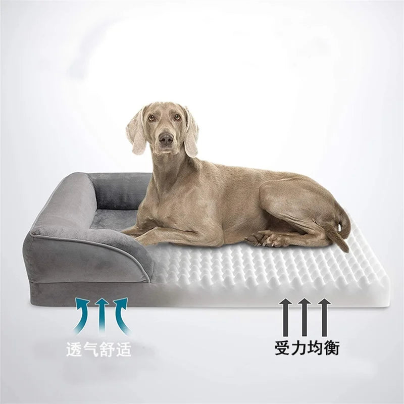 Orthopedic Comfort Dog Bed in Gray - Max