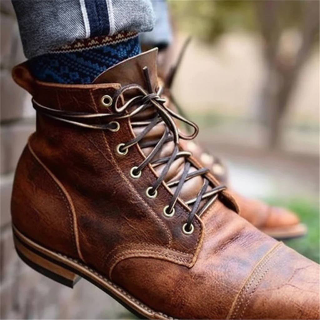 Men's Retro Leather Boots – Leonard