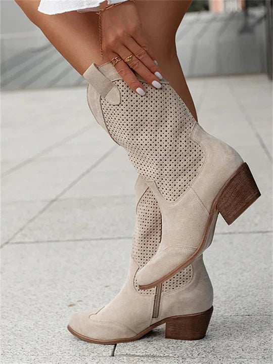 Mid-High Western Cowboy Boots for Women