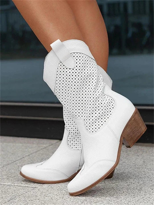 Mid-High Western Cowboy Boots for Women