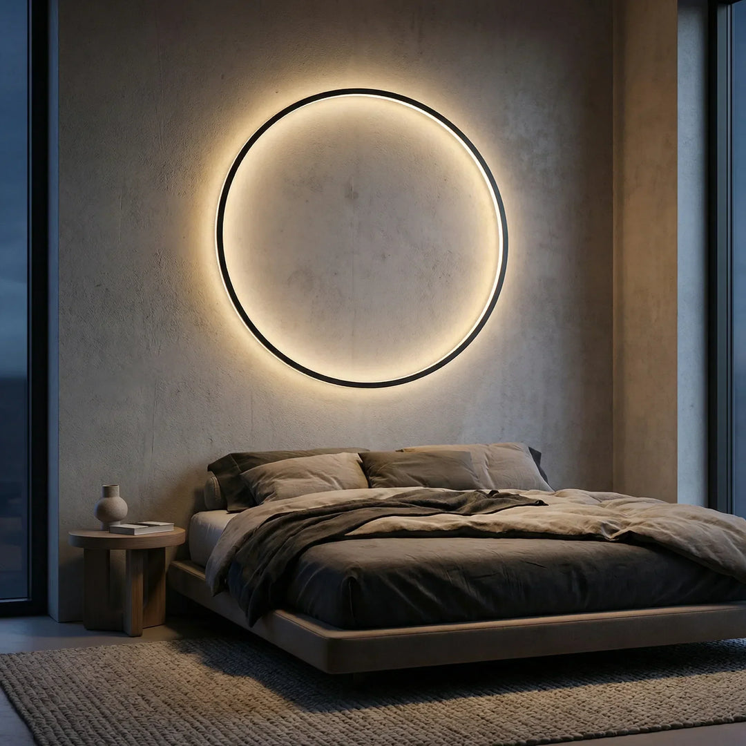 Scandinavian Round LED Wall Light - Halovo