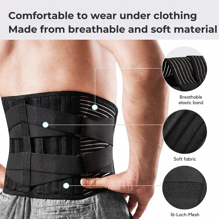 Lumbar support belt | 360-degree back stabilization