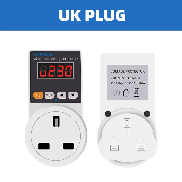 Automatic Voltage Protector Plug with Adjustable Settings – VoltGuard