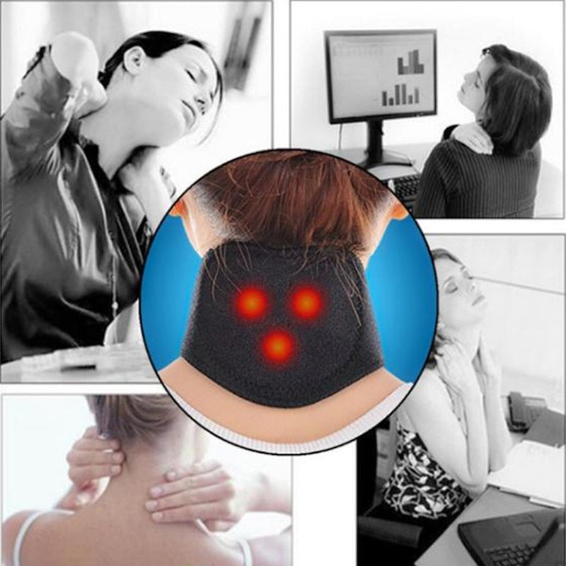 Self-Heating Magnetic Neck Brace
