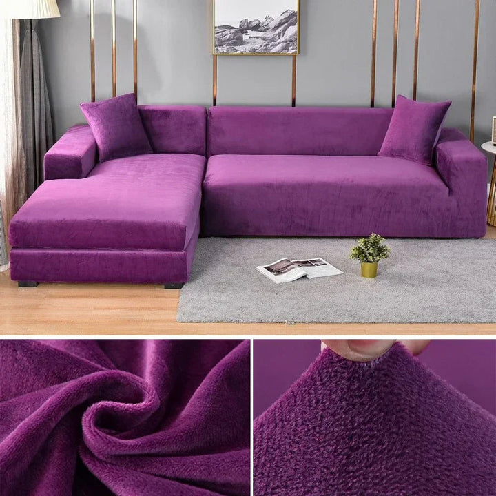 Sofina Stretch Velvet Sofa Cover with Luxurious Finish
