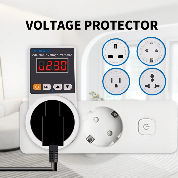 Automatic Voltage Protector Plug with Adjustable Settings – VoltGuard