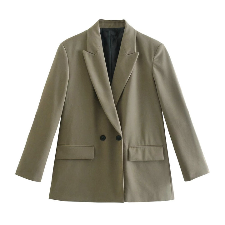 Elegant Double-Breasted Blazer for Women