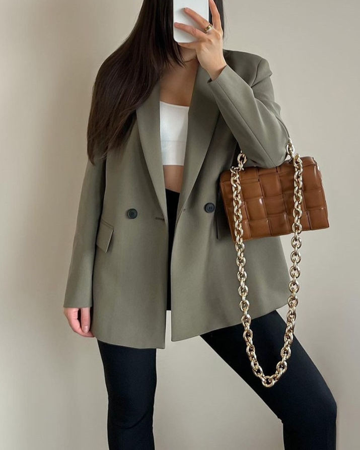 Elegant Double-Breasted Blazer for Women