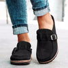 Retro Suede Slide Sandals with Orthopedic Comfort - Solenza