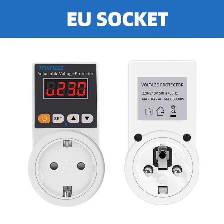 Automatic Voltage Protector Plug with Adjustable Settings – VoltGuard