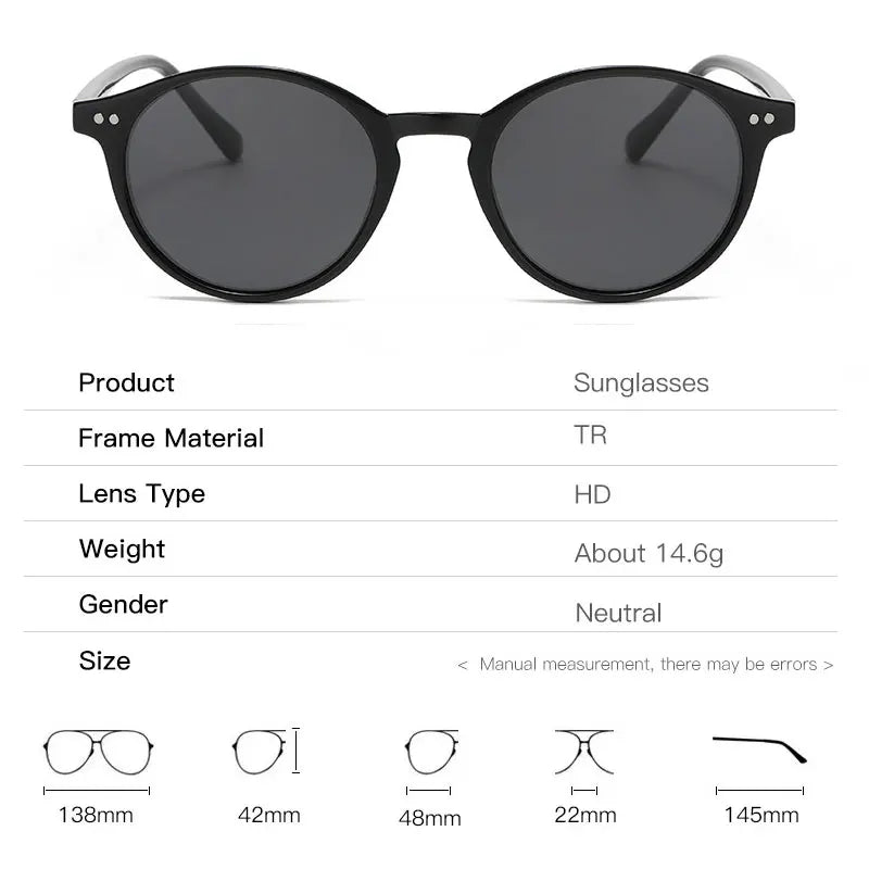 Retro Round Polarised Sunglasses - SunnyStyle