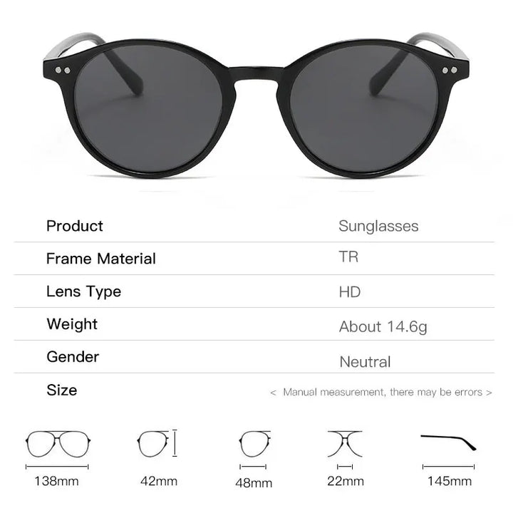 Retro Round Polarised Sunglasses - SunnyStyle