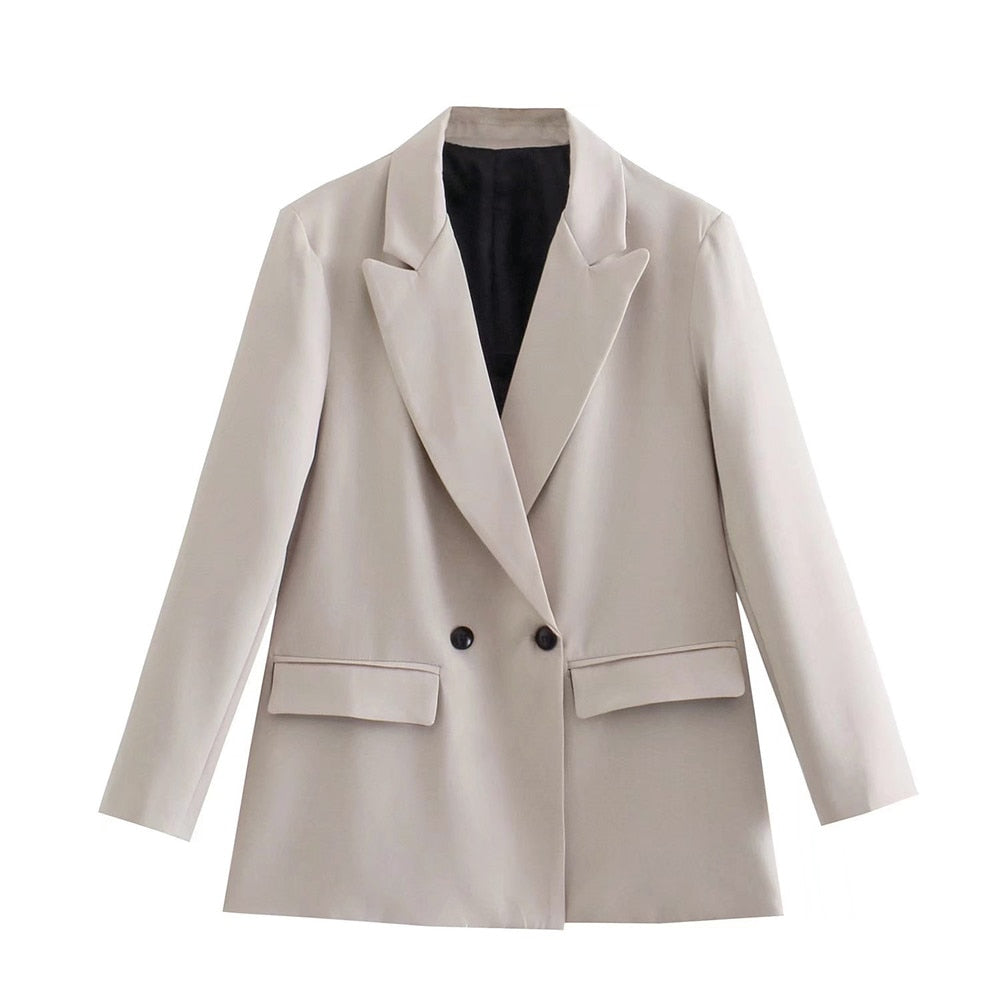 Elegant Double-Breasted Blazer for Women