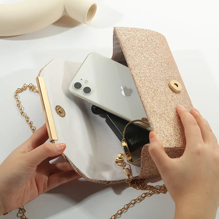 Women's Luxury Clutch – Evening Handbag, Plain, Suitable for Festive Occasions