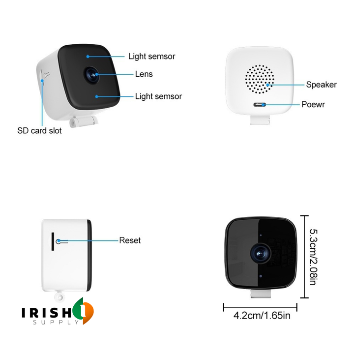 Smart AI Security Camera for Windows with Night Vision