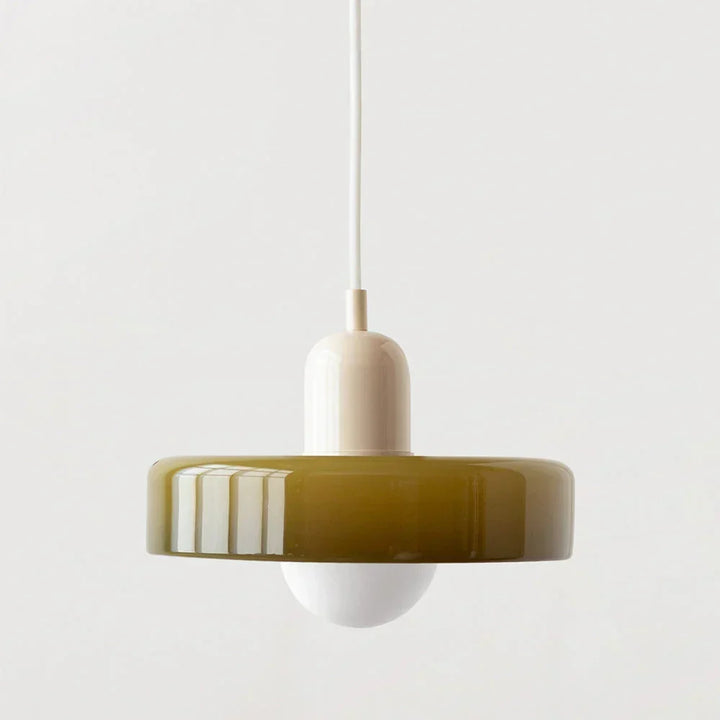 Bauhaus Stained Glass Pendant Light