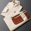 Women's Tracksuit with Leather Details and Adjustable Drawstring Pants