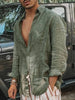Lightweight Men's Linen Shirt with Button Placket – Fabio