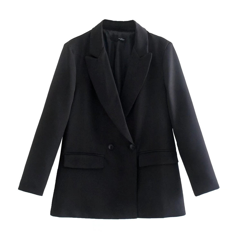 Elegant Double-Breasted Blazer for Women